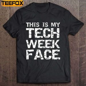 This Is My Tech Week Face Halloween Short Sleeve T Shirt