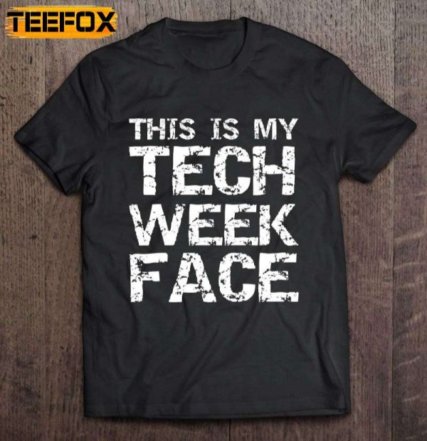 This Is My Tech Week Face Halloween Short Sleeve T Shirt