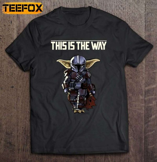 This Is The Way Baby Yoda In Mandalorian Armor Short Sleeve T Shirt