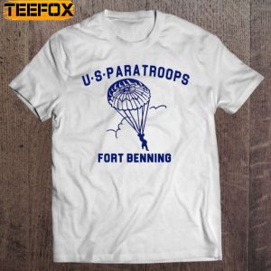 Us Paratroops Paratroopers Fort Benning Ww2 Short Sleeve T Shirt