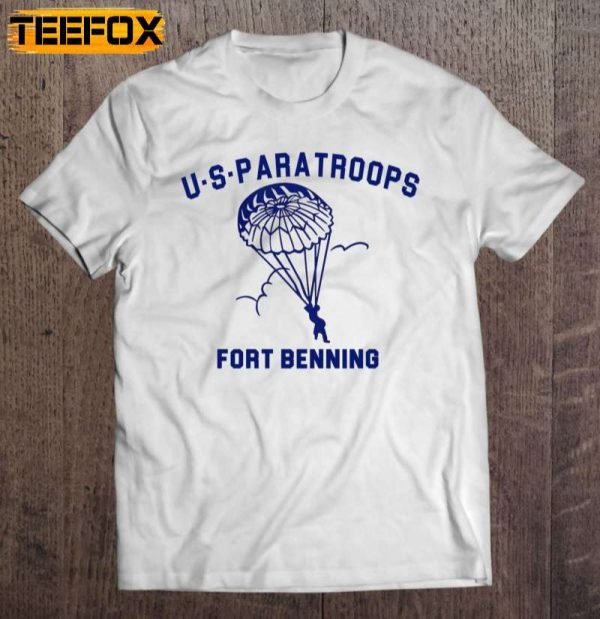 Us Paratroops Paratroopers Fort Benning Ww2 Short Sleeve T Shirt