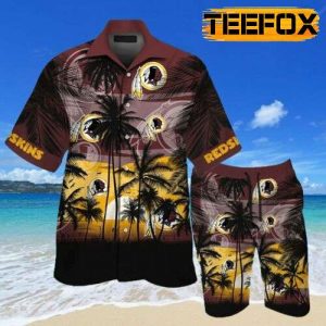 Washington Redskins Tropical Hawaiian Shirt