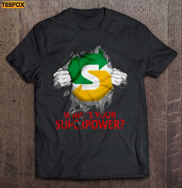 Whats Your Superpower Subway Short Sleeve T Shirt