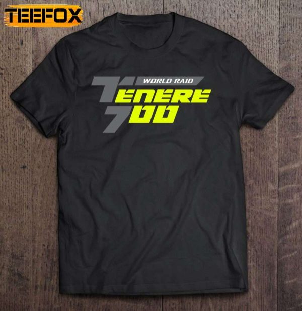 Yamaha Tenere 700 Logo Gray Yellow Classic Short Sleeve T Shirt