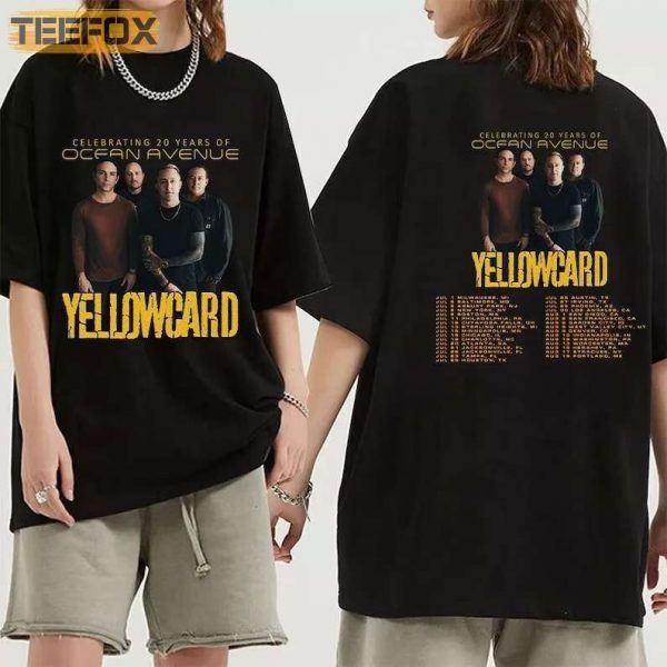 Yellowcard Celebrating 20 Years of Ocean Avenue T Shirt