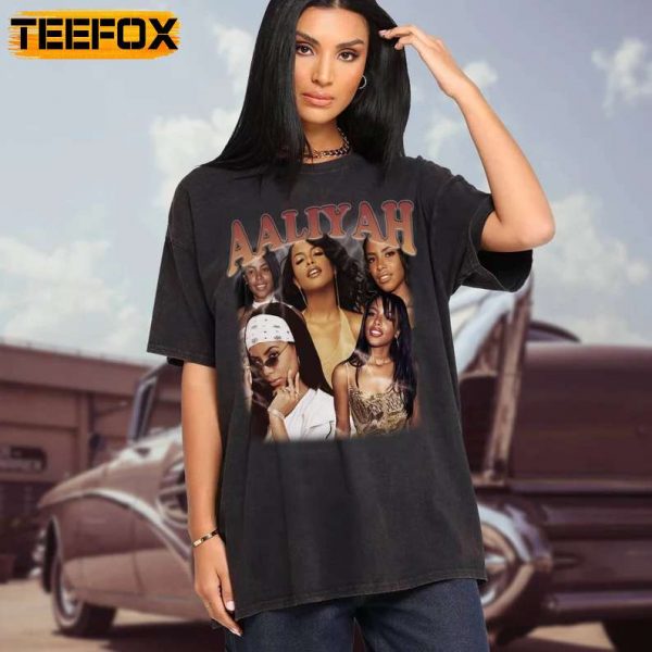 Aaliyah Special Order Singer RnB Short Sleeve T Shirt