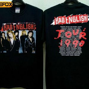 Bad English Concert World Tour 1990 Short Sleeve T Shirt