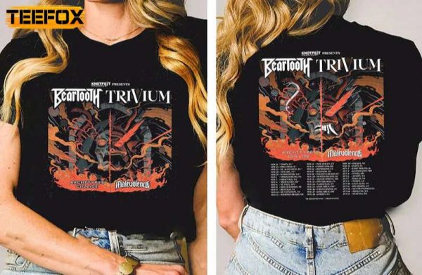 Beartooth and Trivium Summer Tour 2023 Short Sleeve T Shirt