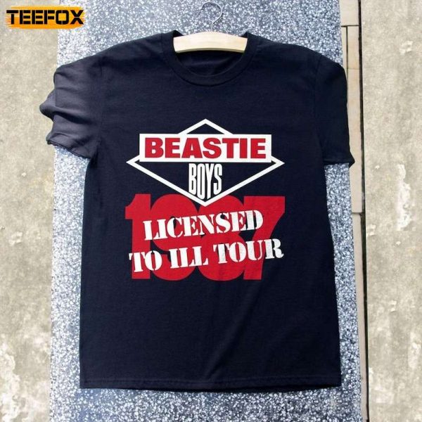 Beastie Boys Licensed To Ill Tour 1987 Short Sleeve T Shirt