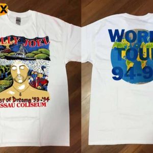 Billy Joel River Of Dreams 93 94 Nassau Coliseum Short Sleeve T Shirt