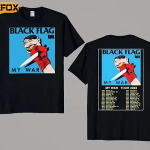Black Flag My War Tour 2023 Short Sleeve T Shirt