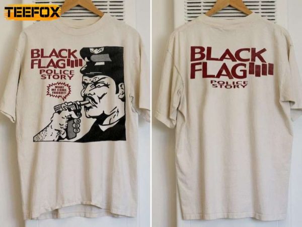 Black Flag Police Story 1981 Short Sleeve T Shirt