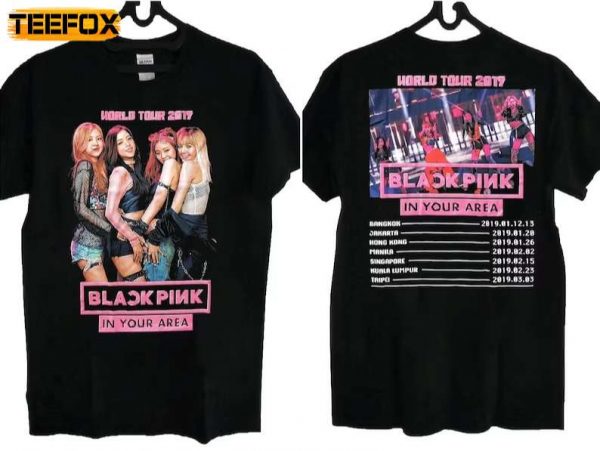BlackPink In Your Area World Tour 2019 Short Sleeve T Shirt