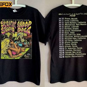 Blazed And Confused Snoop Dogg Slightly Stoopid Tour 2009 Short Sleeve T Shirt