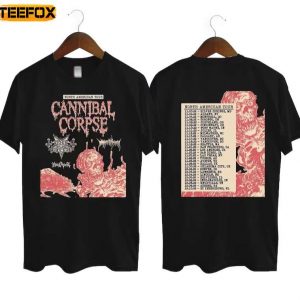Cannibal Corpse Fall Tour North American Tour Short Sleeve T Shirt