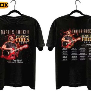 Darius Rucker Starting Fires Tour 2023 Short Sleeve T Shirt