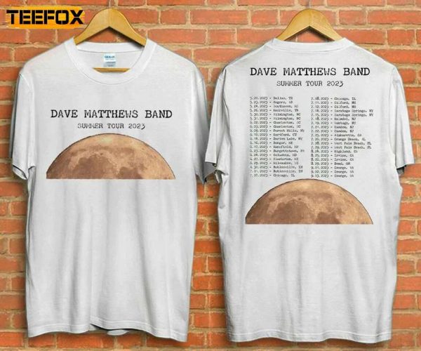 Dave Matthews Band Summer Tour 2023 Short Sleeve T Shirt