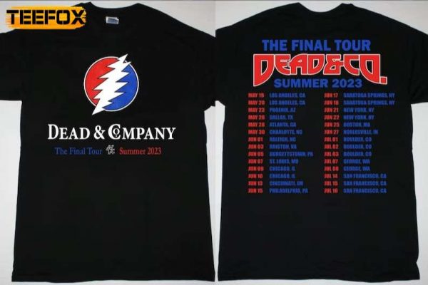 Dead and Company The Final 2023 Summer Tour Short Sleeve T Shirt