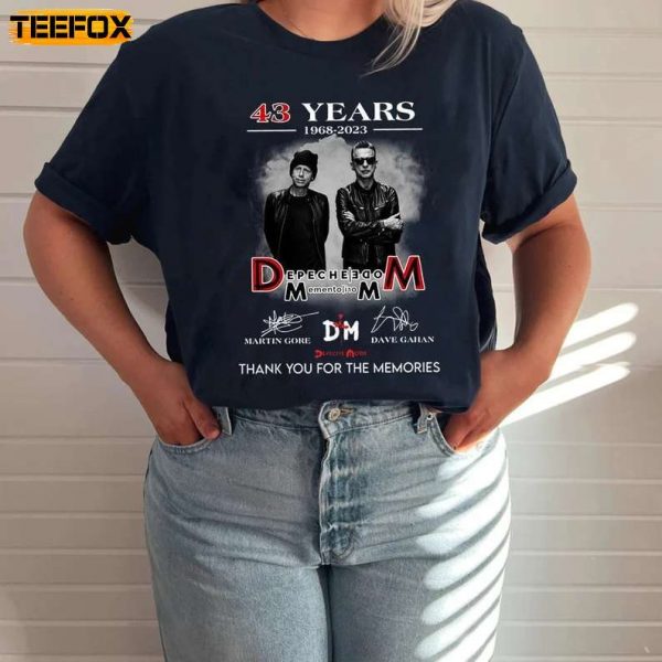 Depeche Mode Memento Mori 43 Years 2023 Short Sleeve T Shirt