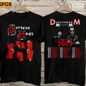 Depeche Mode Memento Mori World Tour 2023 Concert Short Sleeve T Shirt