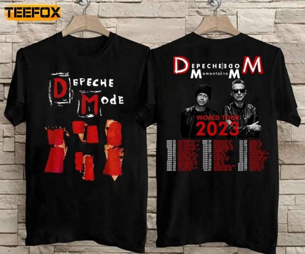Depeche Mode Memento Mori World Tour 2023 Concert Short Sleeve T Shirt