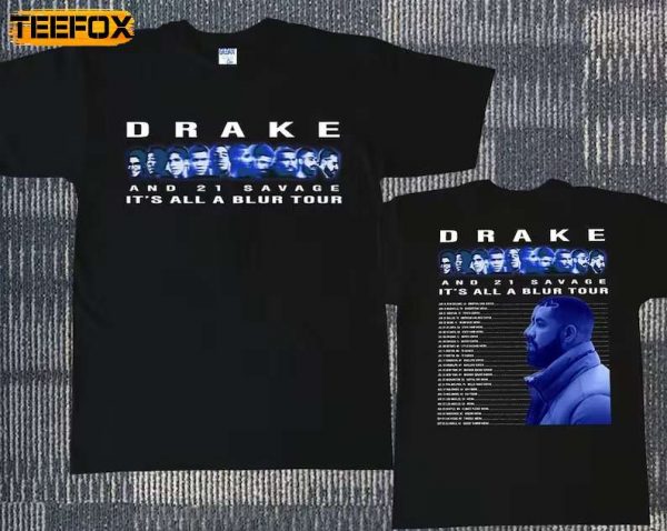 Drake Its All A Blur Tour 2023 Short Sleeve T Shirt