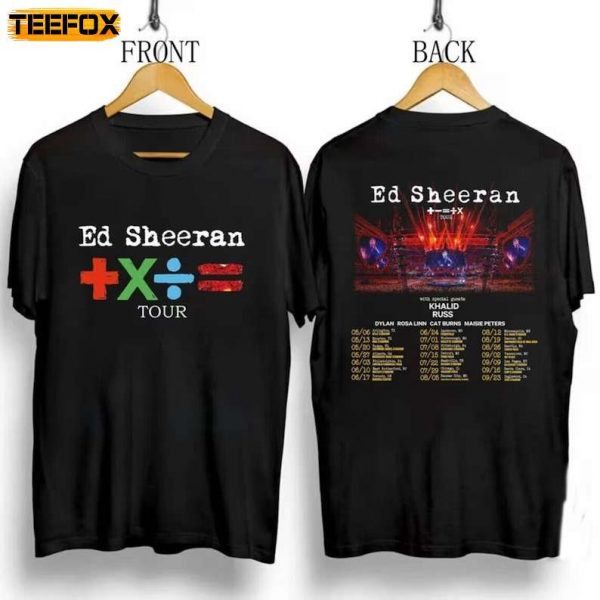Ed Sheeran Bad Habit Mathematics Tour 2023 Short Sleeve T Shirt