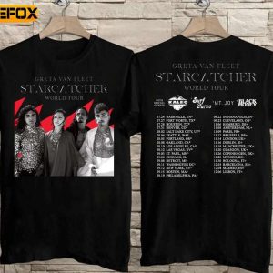 Greta Van Fleet Starcatcher World Tour 2023 Short Sleeve T Shirt