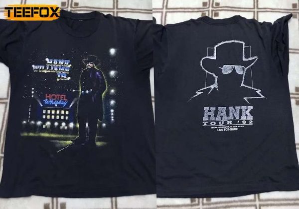 Hank Williams Jr Tour 92 Short Sleeve T Shirt