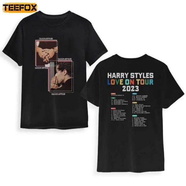 Harry Styles Love On Tour 2023 2 Sides Short Sleeve T Shirt