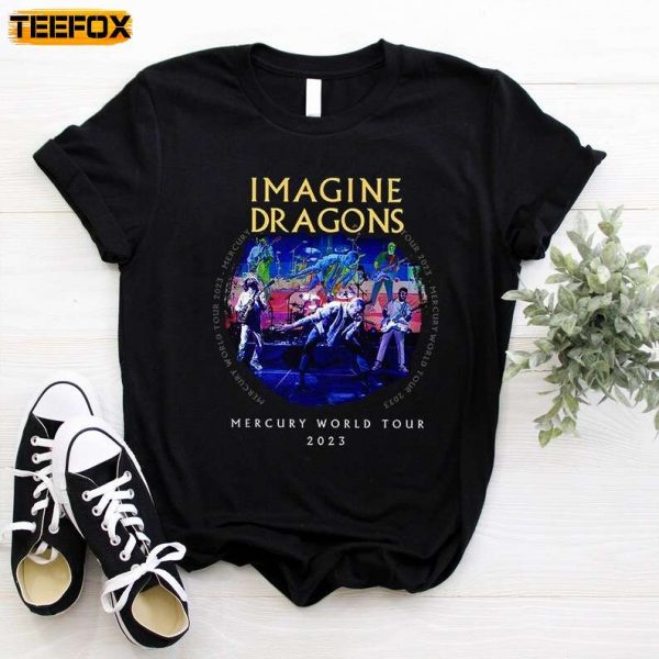 Imagine Dragon Mercury World Tour 2023 Music Short Sleeve T Shirt