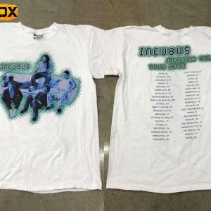 Incubus Graphic Rock Band Morning View Tour 2002 Short Sleeve T Shirt