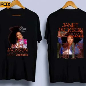 Janet Jackson Together Again Tour 2023 Concert Singer Music T Shirt