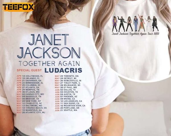 Janet Jackson Together Again Tour 2023 Music Classic T Shirt
