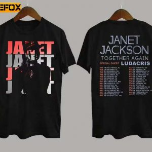 Janet Jackson Together Again Tour 2023 Short Sleeve T Shirt
