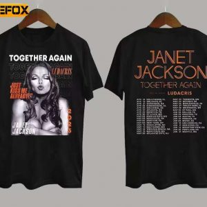 Janet Jackson Together Again Tour 2023 with Special Guest Short Sleeve T Shirt