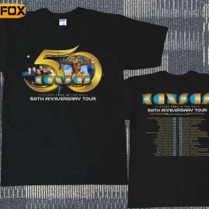 Kansas Rock Band 50th Anniversary Tour 2023 Another Fork In The Road Short Sleeve T Shirt