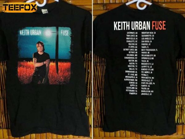Keith Urban Fuse Tour 2013 Short Sleeve T Shirt