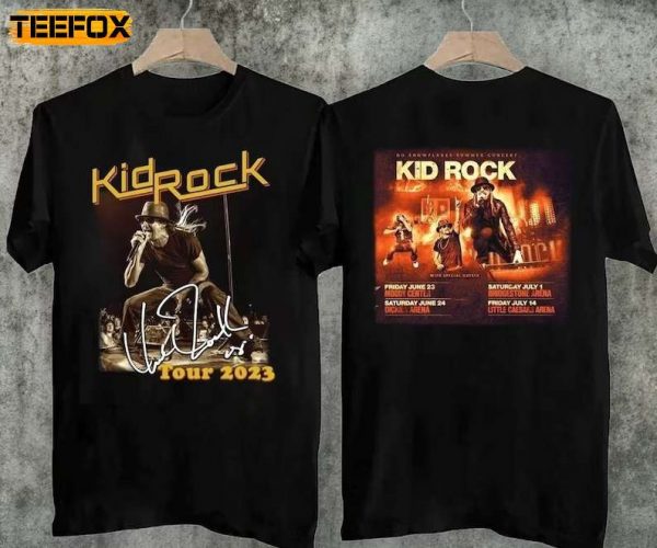 Kid Rock World Tour 2023 Short Sleeve T Shirt