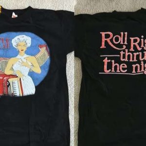 Little Feat Roll Right Thru The Night 1988 Short Sleeve T Shirt