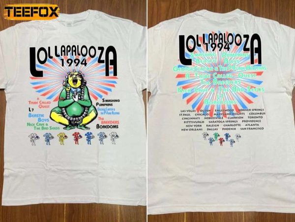 Lollapalooza Tour 1994 Short Sleeve T Shirt