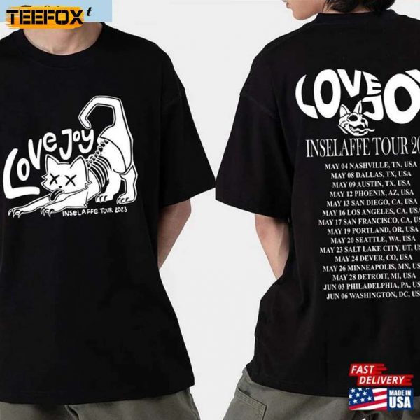 Lovej o y Tour 2023 Across The Pond Tour 2023 Short Sleeve T Shirt