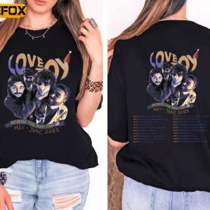 Lovejoy Across The Pond Tour 2023 Short Sleeve T Shirt