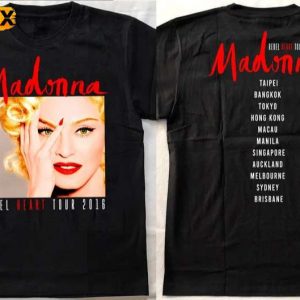Madonna Rebel Heart World Tour 2016 Short Sleeve T Shirt