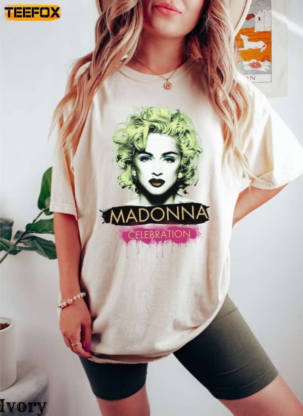 Madonna The Celebration Concert Music Short Sleeve T Shirt