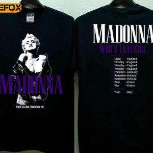 Madonna Who's That Girl World Tour 1987 Short Sleeve T Shirt