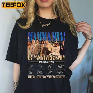 Mamma Mia Special Order 15th Anniversary Short Sleeve T Shirt