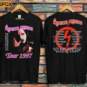 Marilyn Manson Antichrist Superstar Euro Tour 1997 Short Sleeve T Shirt