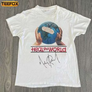 Michael Jackson Signature Heal The World Short Sleeve T Shirt