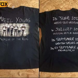 Neil Young Promise Of The Real Concert 2018 Short Sleeve T Shirt